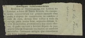 Antigas costumeiras