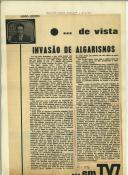 …de vista invasão de algarismos