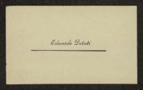 Cartão de visita de Eduardo Detati