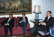 Visita de Enrique Barón Crespo a Portugal