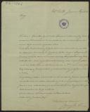 Carta de Joaquim José L., secretário da Comissão da Associação Comercial de Lojistas, a Teófilo Braga