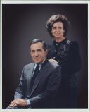 Fotografia do casal Eanes