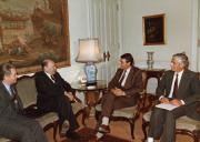 Visita do político russo Susinov (?) a Portugal