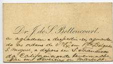 Cartão de visita de J. de S. Bettencourt