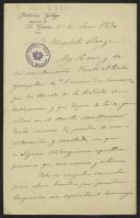 Carta de Andrés Martinez Salazar, da Biblioteca Gallega, a Teófilo Braga