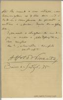 Carta de Alfredo Pimenta para Teófilo Braga