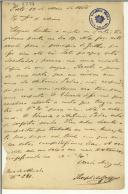 Carta de Teófilo Braga para Maria do Carmo Xavier de Barros Leite