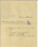 Ofício de Augusto José Vieira para Teófilo Braga