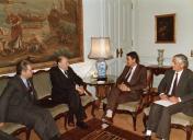 Visita do político russo Susinov (?) a Portugal