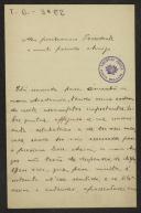 Carta de António Cabreira para Teófilo Braga