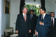 Visita de Jacques Santer a Portugal