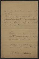 Carta de Maria Clara C. Alves para Teófilo Braga