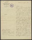 Carta de Antonio Padula, da Societá Scientitico-Artistico-Letteraria Luigi Camoens, a Teófilo Braga