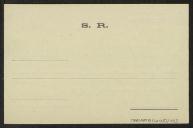 Bilhete-postal de António de Sousa Júnior, Director Geral da Biblioteca e Arquivo da Direcção Geral da Estatística do Ministério das Finanças, a Teófilo Braga