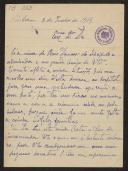 Carta da Viúva de Reis Damaso a Teófilo Braga