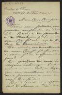 Carta de Anselmo de Morais para Teófilo Braga