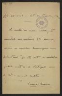 Carta de Pereira Bravo a Teófilo Braga