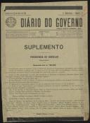 Decreto-lei relativo ao falecimento do Presidente da República Óscar Carmona