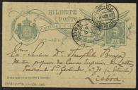 Bilhete-postal de M. Cardoso Marta a Teófilo Braga