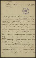 Carta de José de Macedo para Teófilo Braga