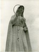 Fotografia da imagem do Imaculado Coração de Maria destinada à fachada da Basílica de Fátima