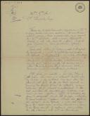 Carta de J. Cipriano (?) Malheiro Coelho para Teófilo Braga