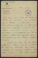 Carta de Tomás Lino de Assunção a Teófilo Braga