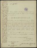 Carta de João E. da Cruz Coutinho a Teófilo Braga