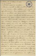 Carta de Teófilo Braga para Maria do Carmo Xavier de Barros Leite
