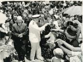Fotografia de Américo Tomás por ocasião da visita oficial efetuada ao Algarve, de 10 a 14 de julho de 1965