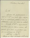 Carta de Amália de Sousa Coutinho de Queiróz para Manuel Teixeira Gomes