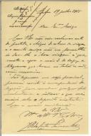 Carta de João Bernardo da Costa Sermenho para Manuel Teixeira Gomes