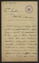 Carta de Maria Olga de Morais Sarmento da Silveira para Teófilo Braga