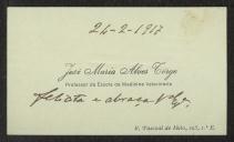 Carta de José Maria Alves Córgo a Teófilo Braga