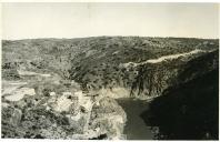Fotografia das obras de construção da Barragem de Miranda