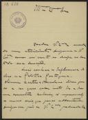 Carta de Maciel A. Marques Lobos a Teófilo Braga