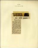 A faithfull friend for 600 years