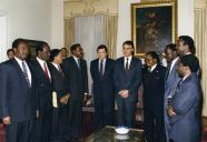 Visita dos membros das delegações do Governo angolano e da UNITA para a paz em Angola