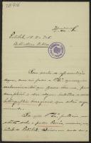 Carta de Luciano de Carvalho a Teófilo Braga