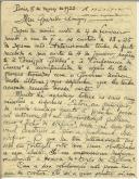 Carta de Afonso Costa para Manuel Teixeira Gomes