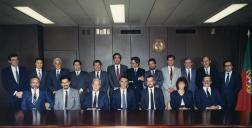 Aníbal Cavaco Silva e os elementos do Governo