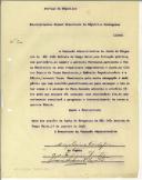 Ofício da Junta de Freguesia de São João Batista de Campo Maior para Sidónio Pais