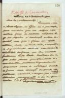 Cópia de carta de Manuel Teixeira Gomes para Augusto de Vasconcelos