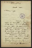 Carta de António Lobo V (?) para Teófilo Braga
