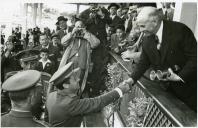 Fotografia de Américo Tomás no Concurso Hípico Internacional de Lisboa