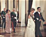 Fotografia de Ramalho Eanes e Manuela Ramalho Eanes com Haroldo V da Noruega e...