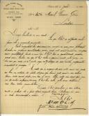 Carta de João Pedro Simões para Manuel Teixeira Gomes