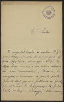 Carta de Fernando Correia e José Marques da Cruz a Teófilo Braga