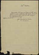 Cópia da carta de João Herculano de Moura comunicando o falecimento de Manuel Gomes da Costa