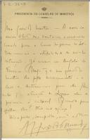Carta de Alfredo Pimenta para Teófilo Braga